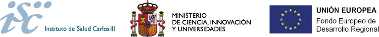 Instituto de Salud Carlos III, Ministerio de Ciencia, Innovación y Universidades i Unió Europea, Fons Europeu de Desenvolupament Regional